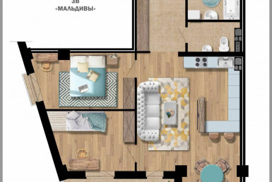 Продажа 3-х комнатной квартиры в районе Воронянского-Авакяна, 85.98 м² 7